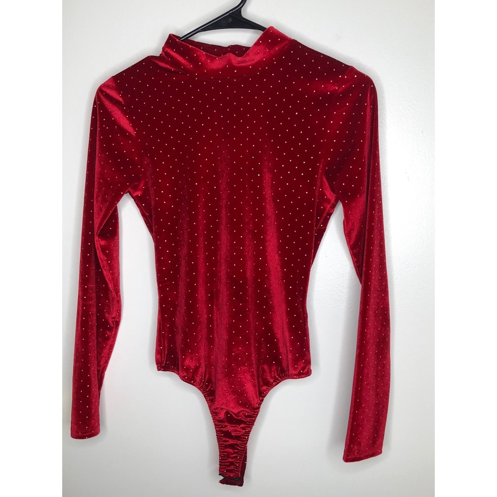 Red Gold dotted bodysuit
